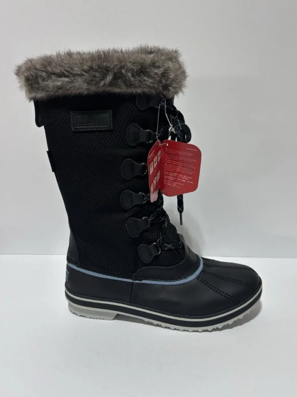 L.L. Bean Women’s Rangeley PAC Insulated Tall Winter Boots Black, Size 8 M